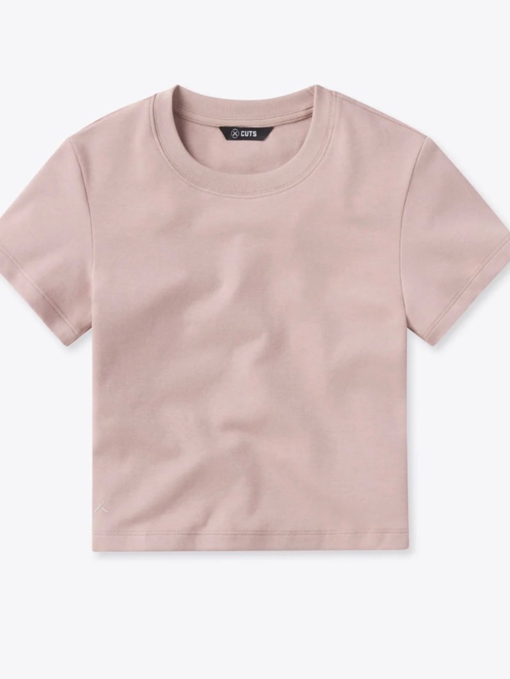 X CUTS Tomboy Cropped Tee Ballet Pink Size S BNWOT